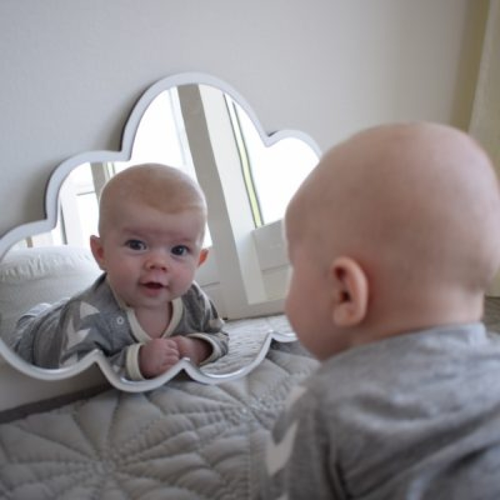 Sky spejl hvid Spejle til børneværelset | Maseliving.dk