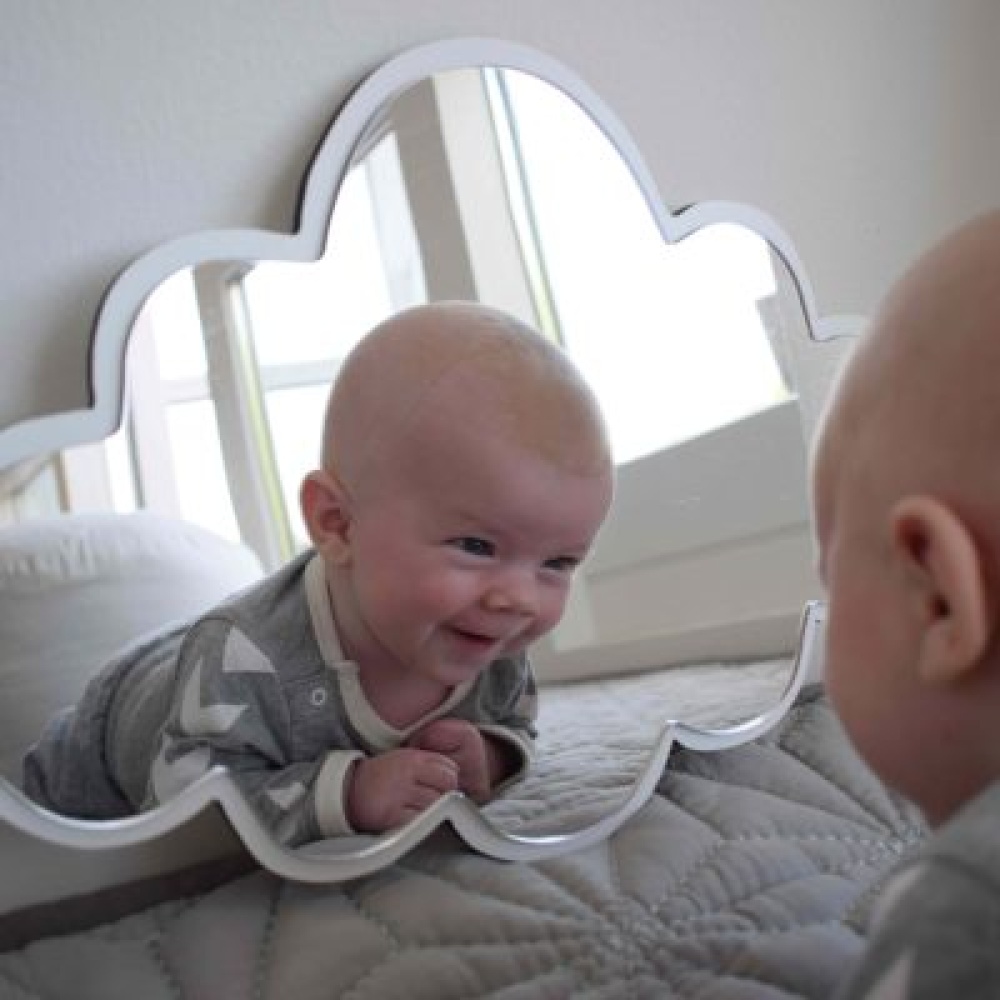 Sky spejl hvid Spejle til børneværelset | Maseliving.dk