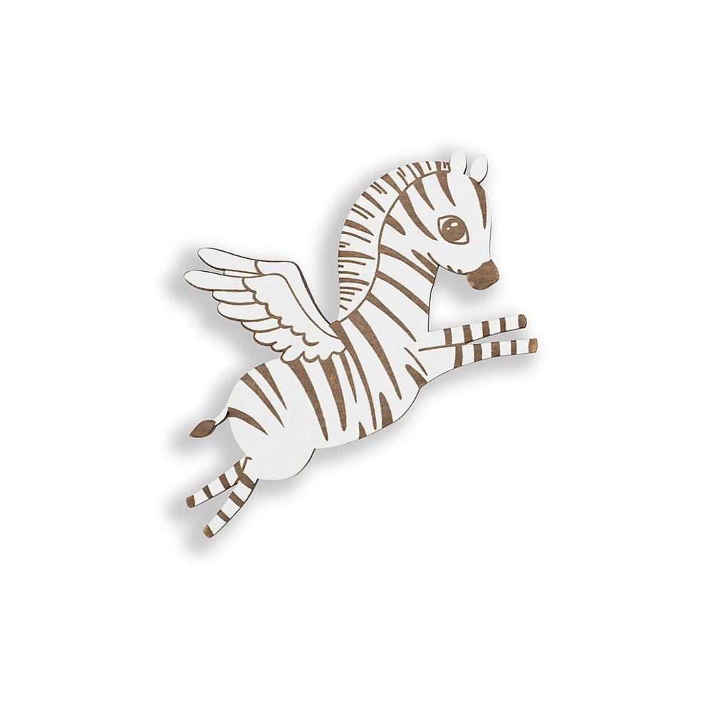 Zebra flying wall hook white Maseliving.dk